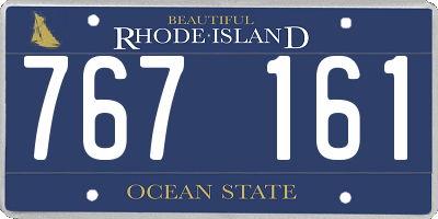 RI license plate 767161