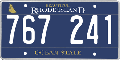 RI license plate 767241
