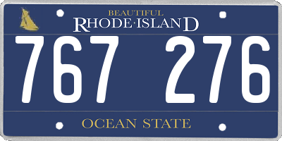 RI license plate 767276