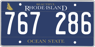 RI license plate 767286