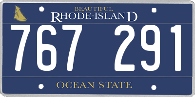 RI license plate 767291