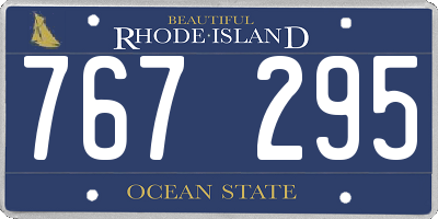 RI license plate 767295