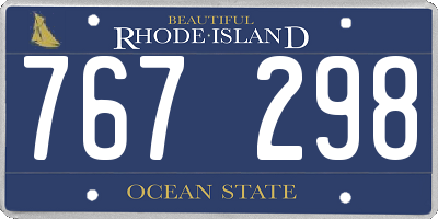 RI license plate 767298