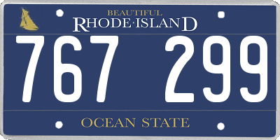 RI license plate 767299