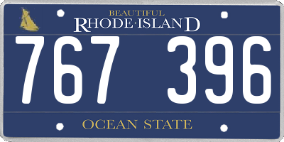 RI license plate 767396