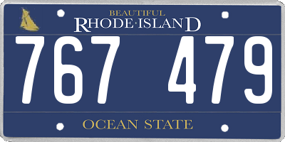 RI license plate 767479
