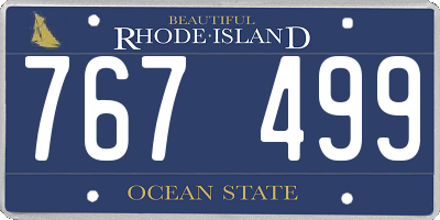 RI license plate 767499