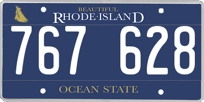 RI license plate 767628