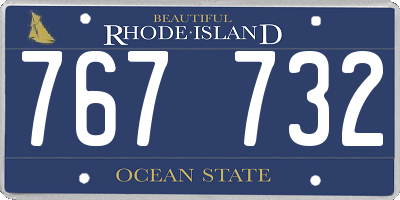RI license plate 767732