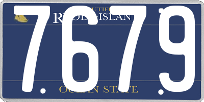 RI license plate 7679