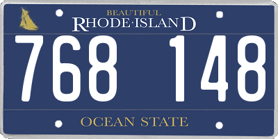 RI license plate 768148