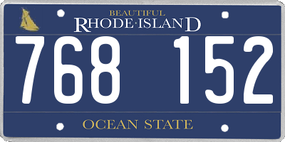 RI license plate 768152
