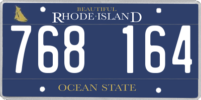 RI license plate 768164