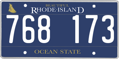 RI license plate 768173