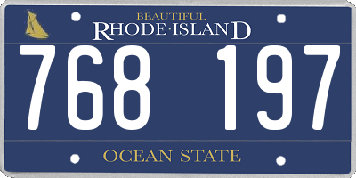 RI license plate 768197