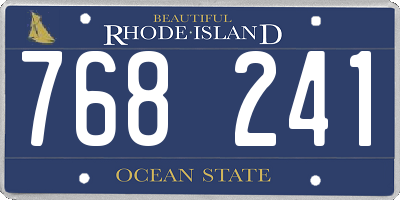 RI license plate 768241
