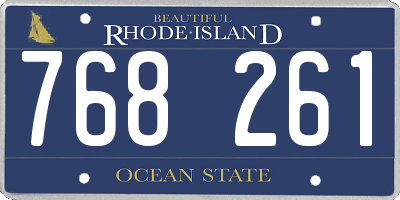 RI license plate 768261