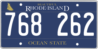 RI license plate 768262