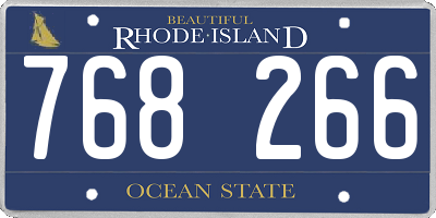 RI license plate 768266