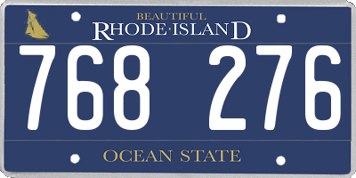RI license plate 768276