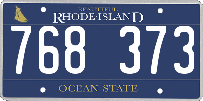 RI license plate 768373