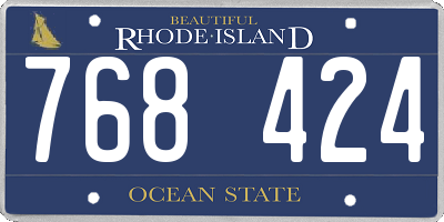 RI license plate 768424