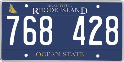 RI license plate 768428