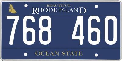 RI license plate 768460
