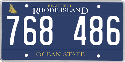 RI license plate 768486