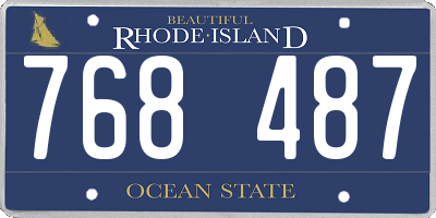 RI license plate 768487