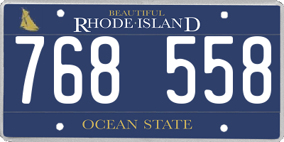 RI license plate 768558