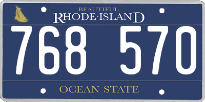RI license plate 768570
