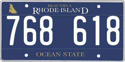 RI license plate 768618