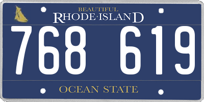 RI license plate 768619