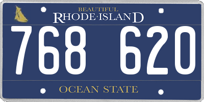 RI license plate 768620