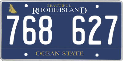 RI license plate 768627