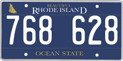 RI license plate 768628