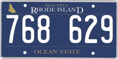 RI license plate 768629