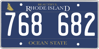 RI license plate 768682