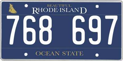 RI license plate 768697