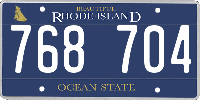 RI license plate 768704