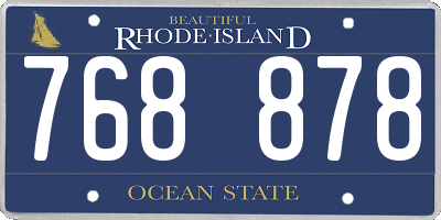 RI license plate 768878