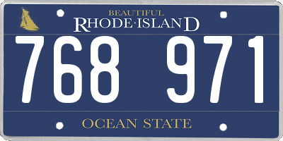 RI license plate 768971