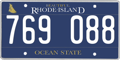 RI license plate 769088