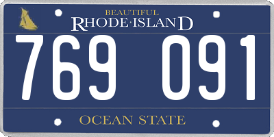 RI license plate 769091