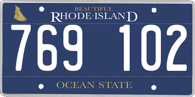 RI license plate 769102