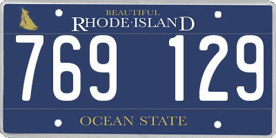 RI license plate 769129