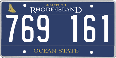 RI license plate 769161
