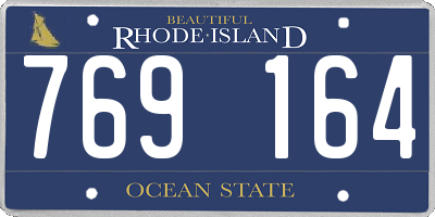 RI license plate 769164