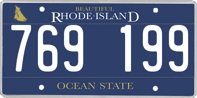 RI license plate 769199